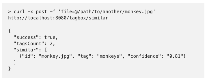 similar images machine learning tool machinebox