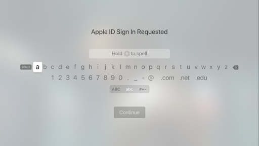 apple tv login